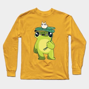 Frog with leaf Long Sleeve T-Shirt